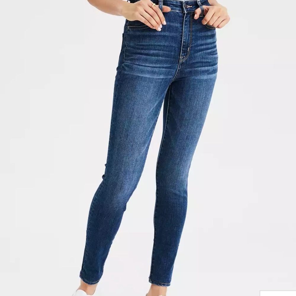 American Eagle Jegging Dark Wash Mid Rise